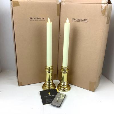 404 Frontgate Luminara Flameless Candles New 3 Sets Remote