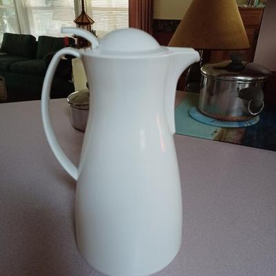 Pampered Chef White Carafe Coffee