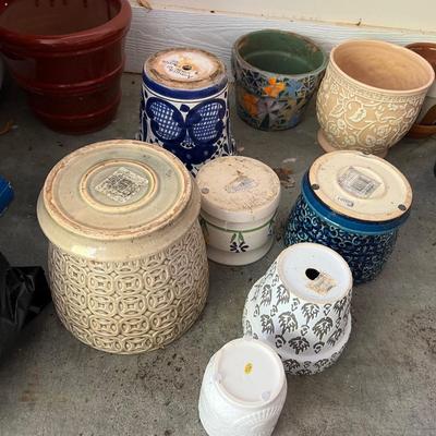 Mexican Pottery & More - Large Assortment of Plant Pots (G-RG)