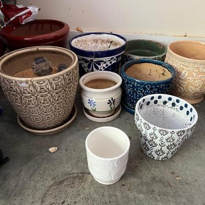 Mexican Pottery & More - Large Assortment of Plant Pots (G-RG)