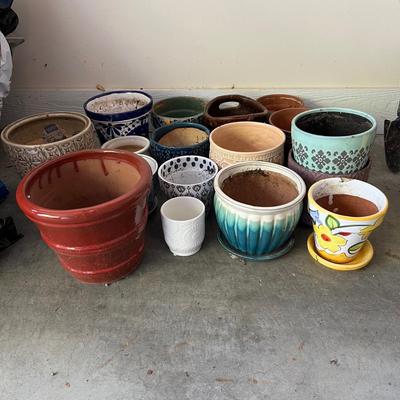 Mexican Pottery & More - Large Assortment of Plant Pots (G-RG)