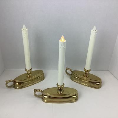 406 Luminara Colonial Flameless Window Candles x 3