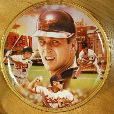 Cal Ripken Jr Signed Collector's plate with COA