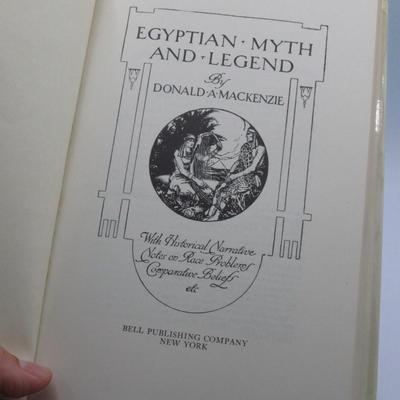 Egyptian Myth And Legend Historical Stories 1978 Hardcover Book with Color Plates