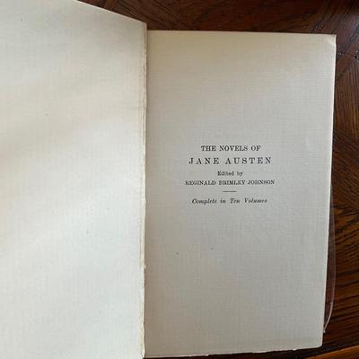 LR-1061 The Novels of Jane Austen 1904 10 Volumes Edited by Brimley Johnson Numbered Edition