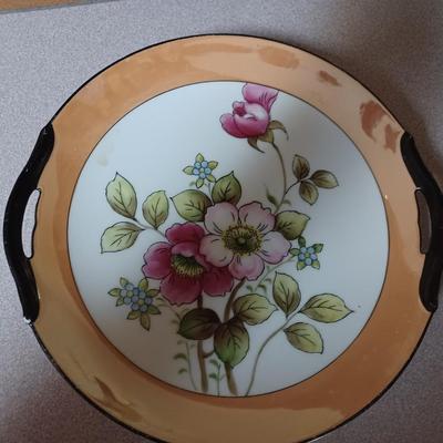 Vintage Noritake Floral Poppy Bowls w/ Handles