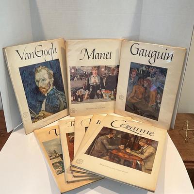 LR-1070 Set of Colored Prints from Famous Artist's VanGogh, Manet, Gauguin, Cezanne