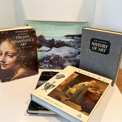 LR-1071 Lot of Art History, Italian Renaissance, Louvre, Coffee Table Books