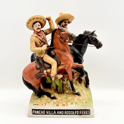 PONCHO VILLA & RODDLFO FIERRO ~ Porcelain Tequila Decanter