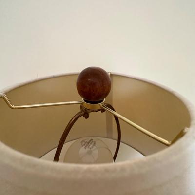 Painted Wooden Framed Cork Board & Wooden Desk Lamp (UB-KL)