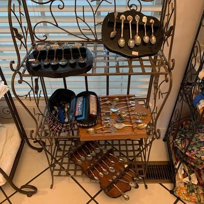 Souvenir spoons & holders