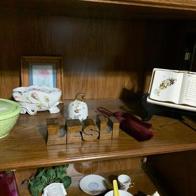 Entertainment center & shelves