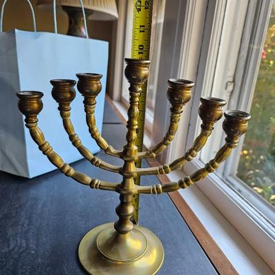 Vintage Brass candlelabra Menorah