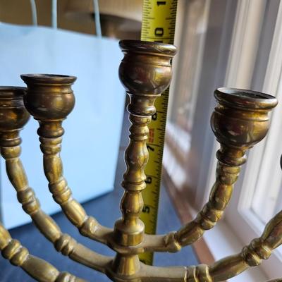 Vintage Brass candlelabra Menorah