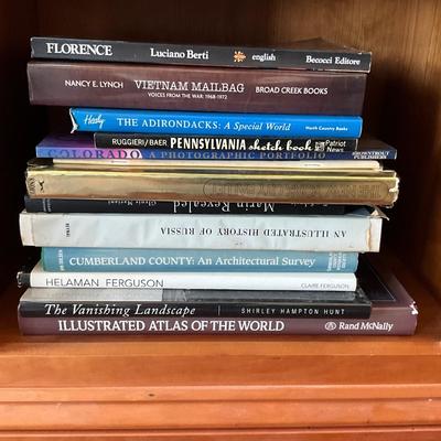 LR-1082 Lot of Large Travel Coffee Table Books