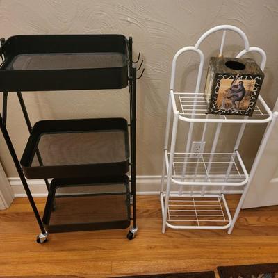 Urban Shop Folding 3 Tier Rolling Cart Lot