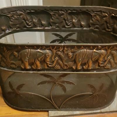 Metal Fireplace Screen Lot