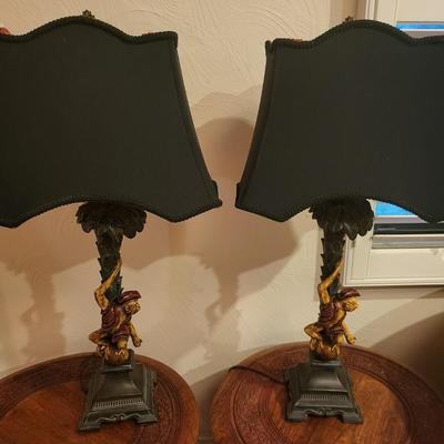 2 Monkey Lamps