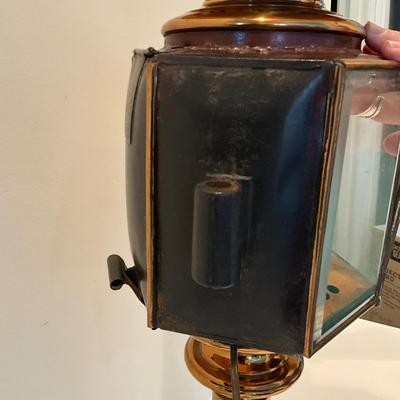LR-1107 Antique Brass Electrified Wall Lantern