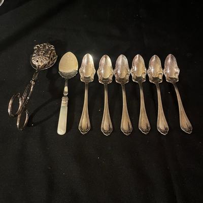 Ornate Silver & Glass Serving Array (DR-MG)