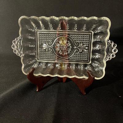 Ornate Silver & Glass Serving Array (DR-MG)