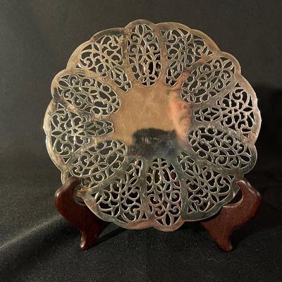 Ornate Silver & Glass Serving Array (DR-MG)