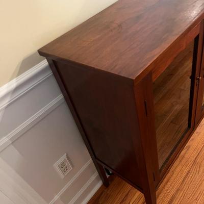 Glass Doored Wooden Display Cabinet (DR-MG)