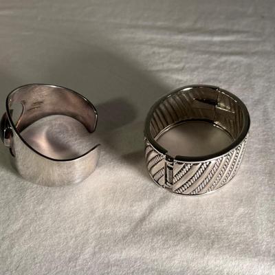 Onyx/925 Cuff Bracelet & More Silver Plus Black Jewelry (K-RG)