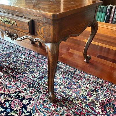 LR-1117 Pair of French Provincial JOHN WIDDICOMB Walnut End Tables