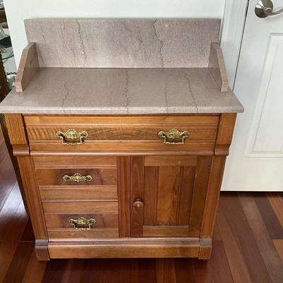 LR-1120 Victorian Marble Top Washstand