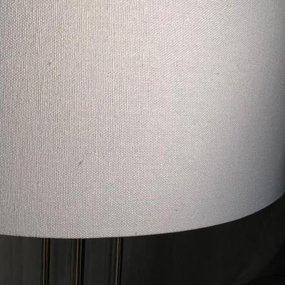 Wooden Framed Mirror & Gold/Glass Lamp (PS-RG)