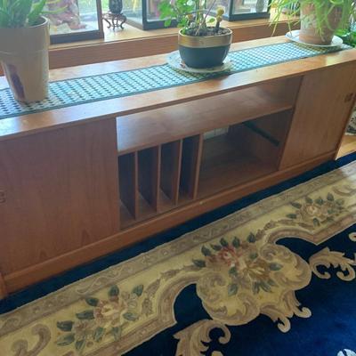 Mid Century Teak Credenza Entertainment Center 70x17x25