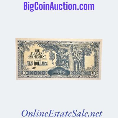MALAYA WWII 10 DOLLAR BILL