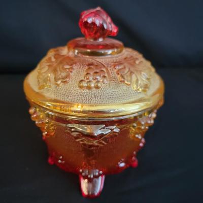 Colored Glass Hurricane Lamp, Candy Dish and Votive (DR-DW)