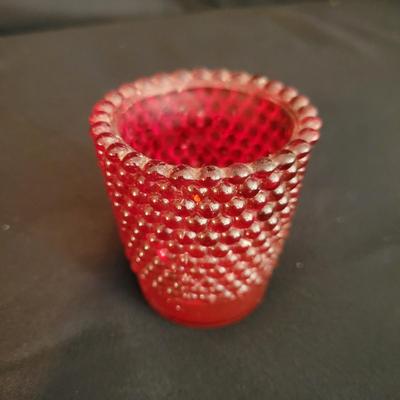 Colored Glass Hurricane Lamp, Candy Dish and Votive (DR-DW)