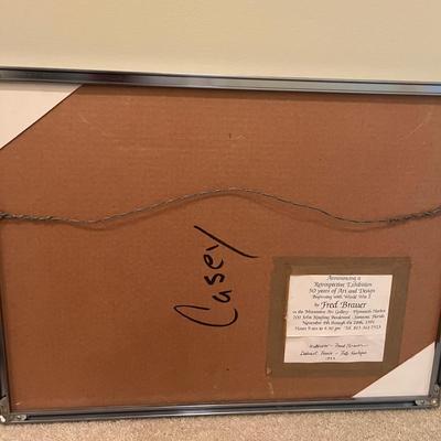 Signed, Matted & Framed Watercolor by Fred Brauer (UB-MG)