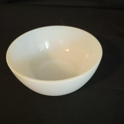 Glasbake Milk Glass Ramekins with Bowls (K-DW)