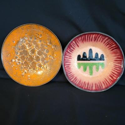 Pair of Enameled Bowls (K-DW)