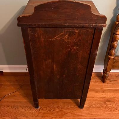Tall Antique Wooden Cabinet With Key (PS-RG)