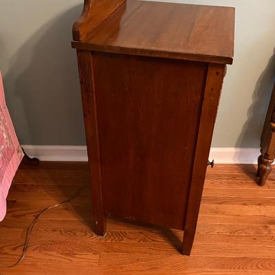Tall Antique Wooden Cabinet With Key (PS-RG)