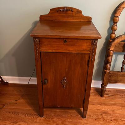 Tall Antique Wooden Cabinet With Key (PS-RG)