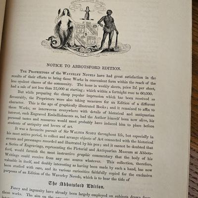 Scott's Waverley Novels 12 volumes 1842