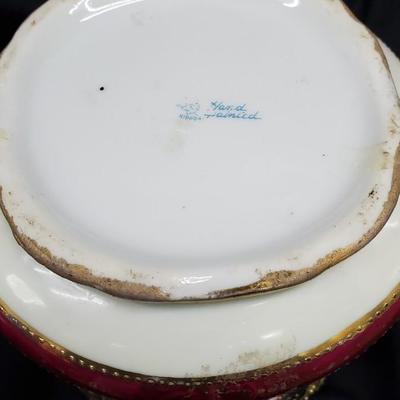 Nippon Antique Porcelain Moriage Biscuit Jar