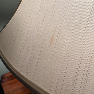 Porcelain Lamp On Wooden Base (PS-RG)