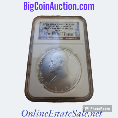 COIN AND CHRONICLES DWIGHT EISENHOWER (2015) 1oz SILVER MEDAL