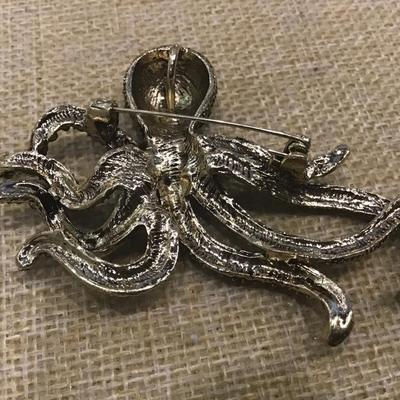 Octopus Brooch / Pendant.