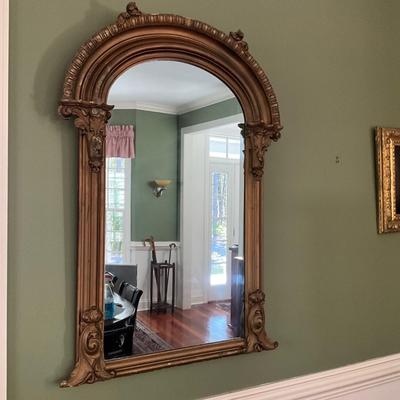 DR-1132 Antique Victorian Plaster Parlor Mirror