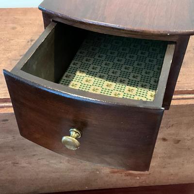 F-1136 Antique Mahogany Handmade Single Drawer Box