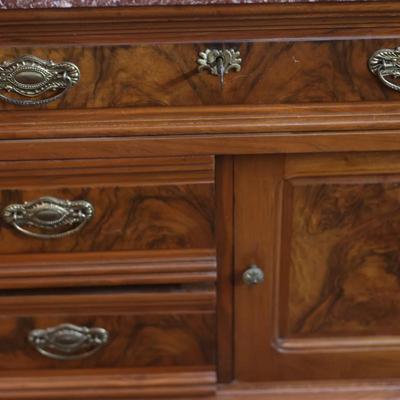 Wooden Cabinet W/ Granite Top