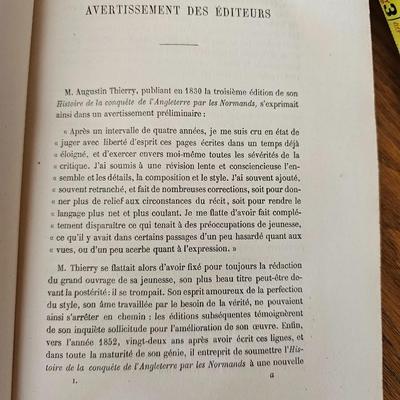 Oevres de A. Theirry Books 1865 5 volumes